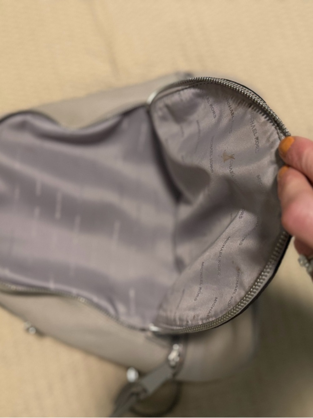 Michael Kors Rhea Pebbled Leather Backpack - Picture 5 of 14